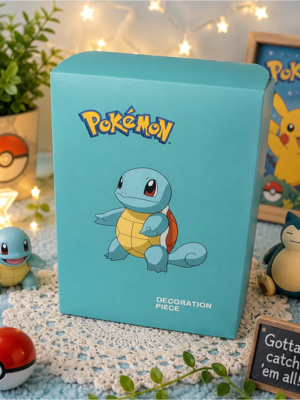 Pokémon Squirtle Decorative Box - Teal